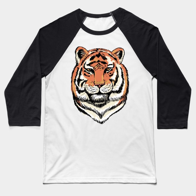 Tiger Baseball T-Shirt by SWON Design